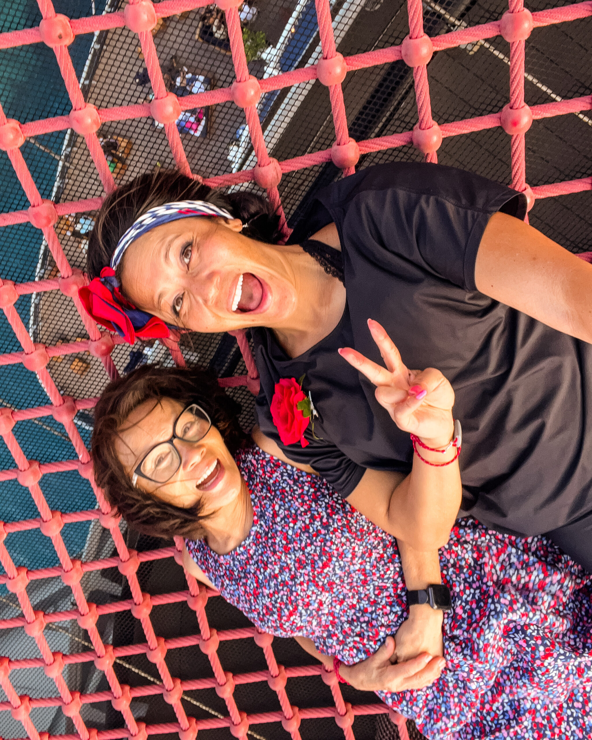 Christine Lozada and mom on Virgin Voyages