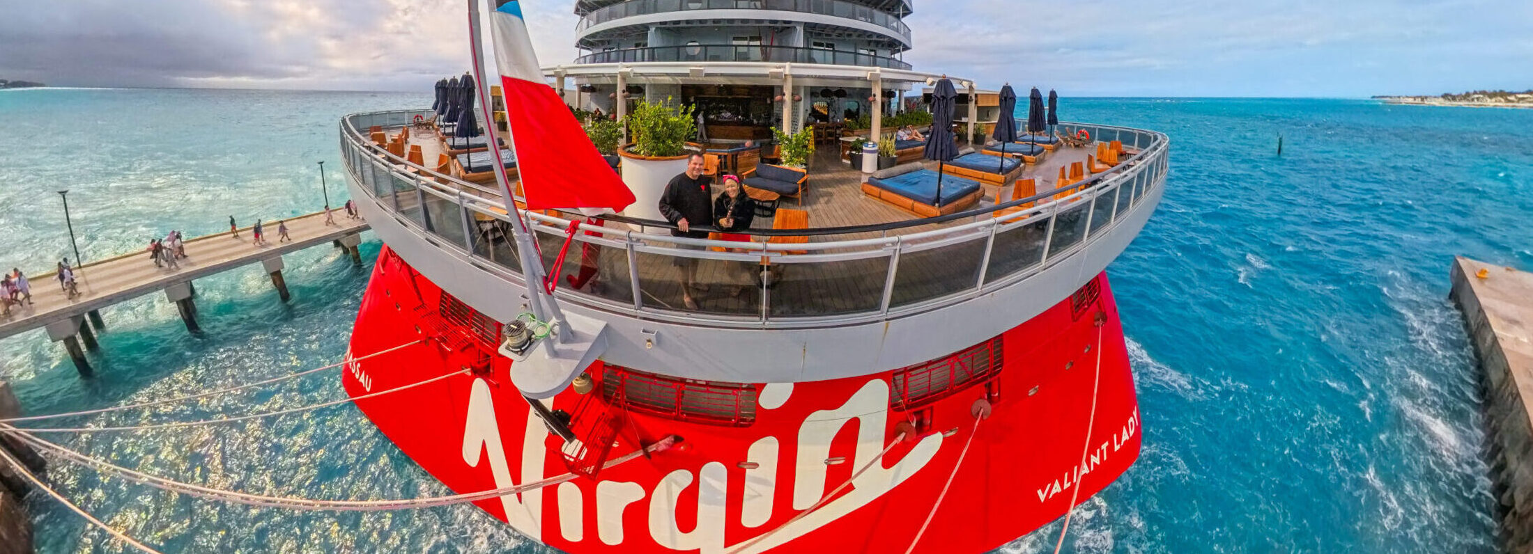 Christine Lozada and Jason Carter on Virgin Voyages